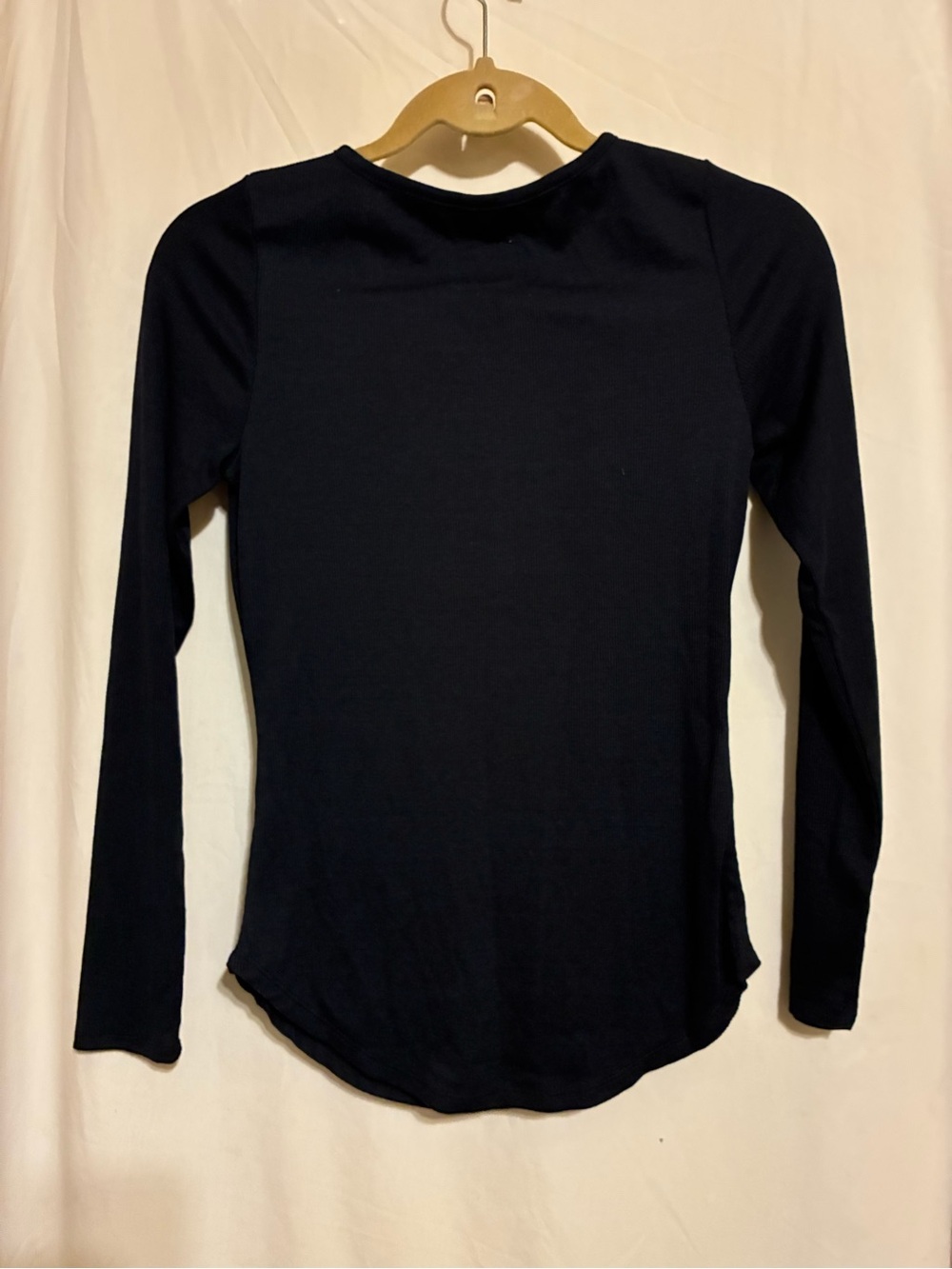 Chaser Ruffle Ribbed Henley Top - Picture 6 of 10